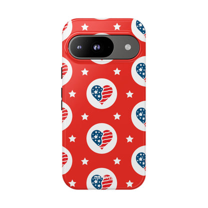 Hearts Celebrate Freedom - Google Pixel Case