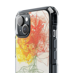 Fiery Blossom - Phone Case for iPhone (Clear Impact - Magnetic)