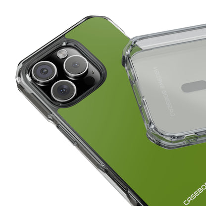 Olive Green - Clear Impact iPhone 16 Phone Case