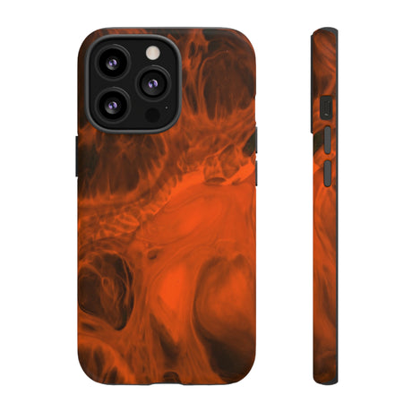 Red Flame Ink Art iPhone Case (Protective) iPhone 13 Pro Matte Phone Case