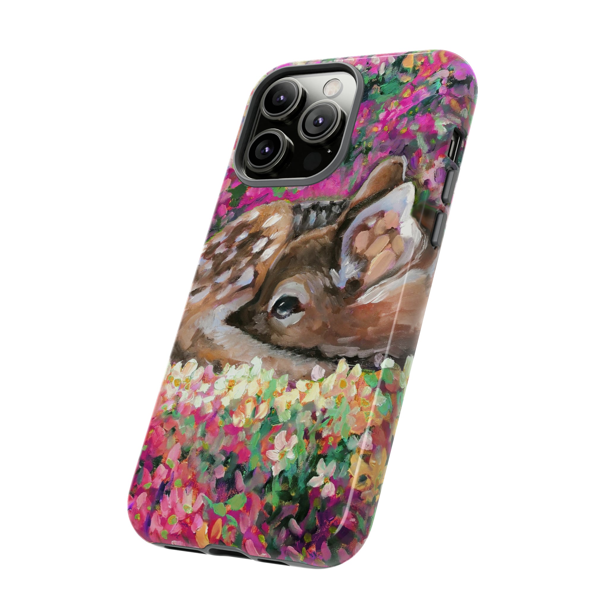 Oil painting - Young Deer - Protective Phone Case