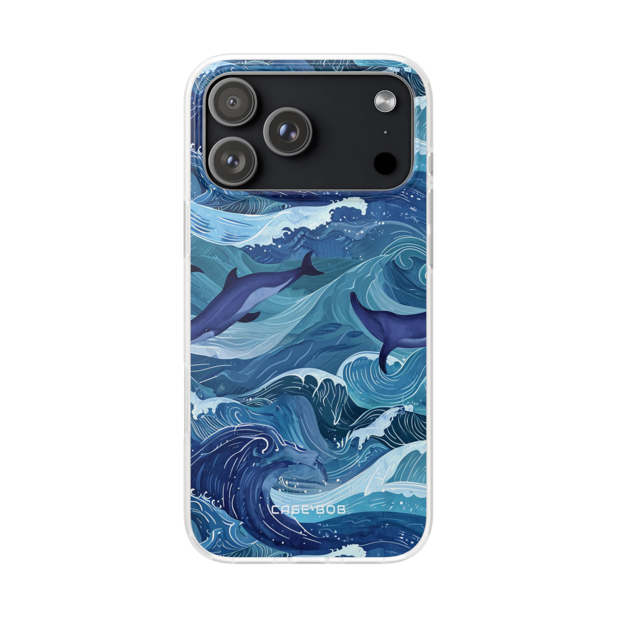 Dolphin Waves iPhone 17 Pro MaxCase - Soft