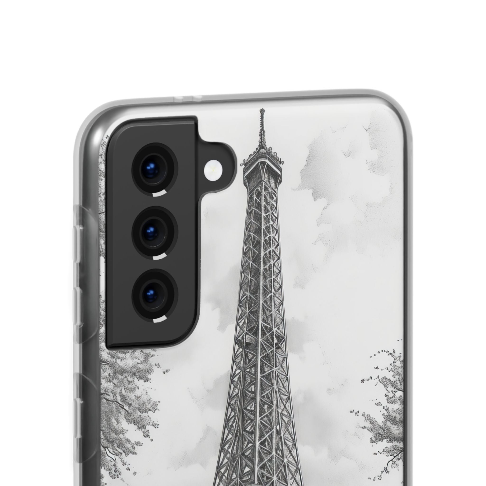 Parisian Monochrome Majesty | Flexible Phone Case for Samsung Galaxy