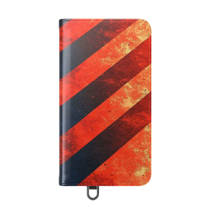 Diagonal Stripes Blaze - Samsung S24 Case - Wallet