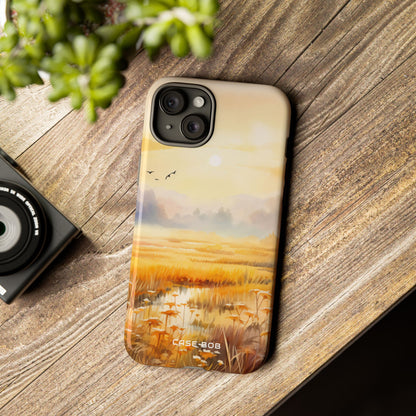 Glowing Sunrise iPhone 15 Plus Case - Tough