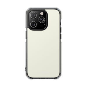 Ivory Color | Phone Case for iPhone (Clear Impact Case - Magnetic)