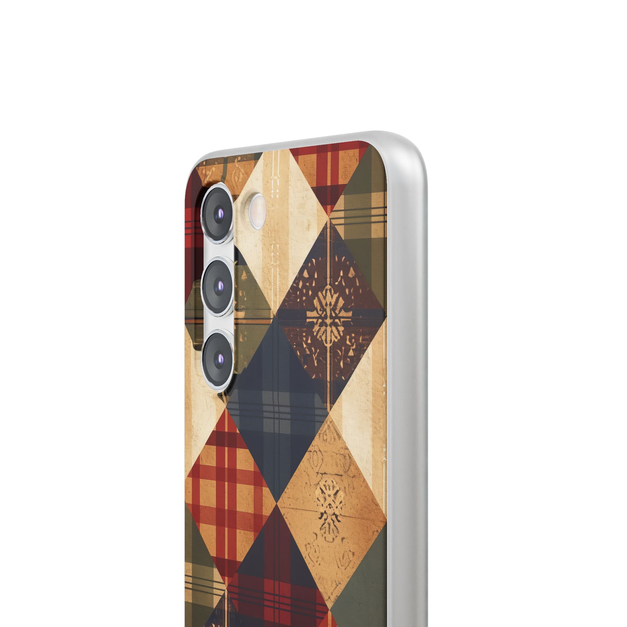 Rustic Geometric Patchwork Harmony Samsung S23 - Flexi Phone Case