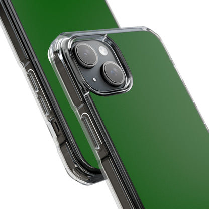 Dark Green - Clear Impact Case for iPhone