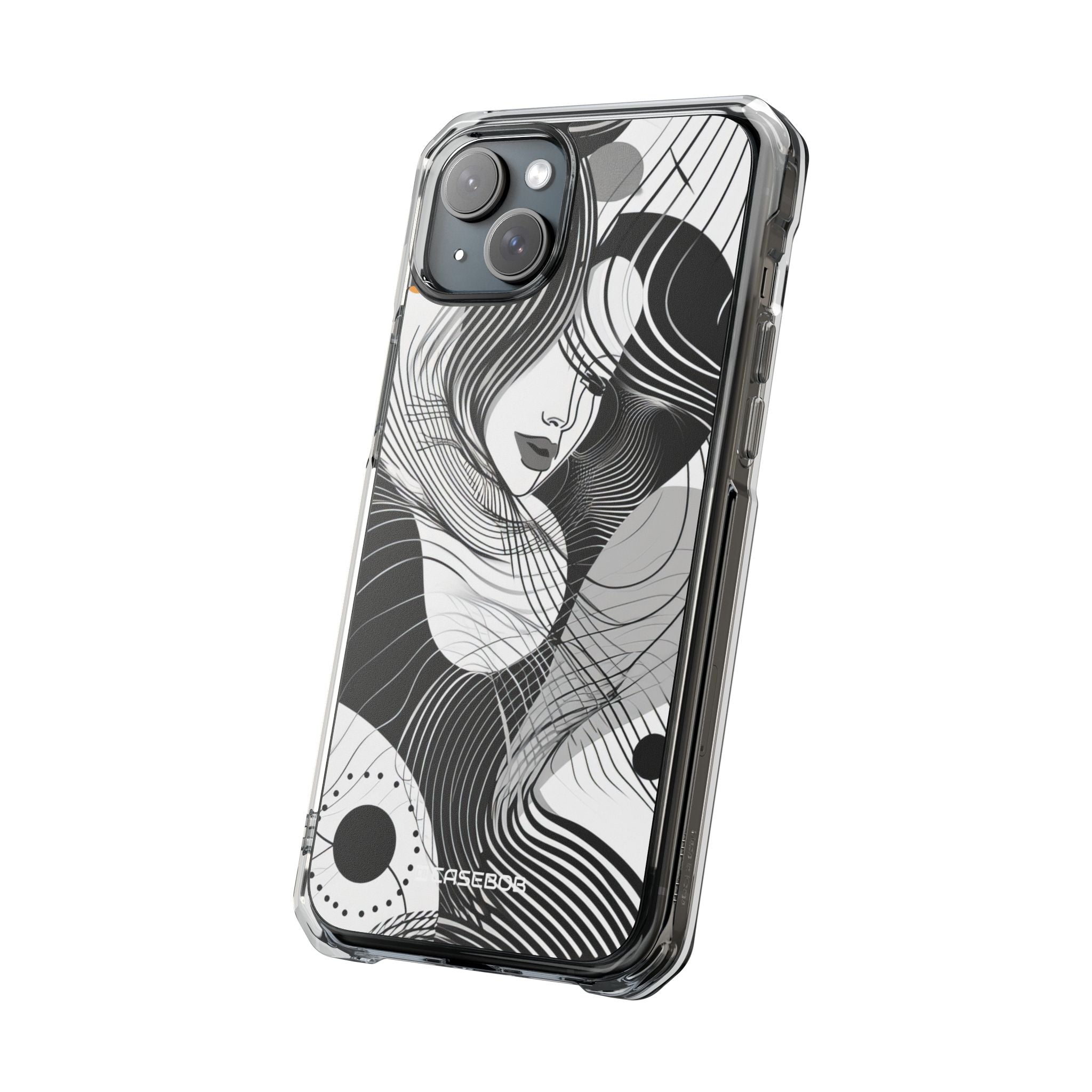 Fluid Noir Rhythm - Phone Case for iPhone