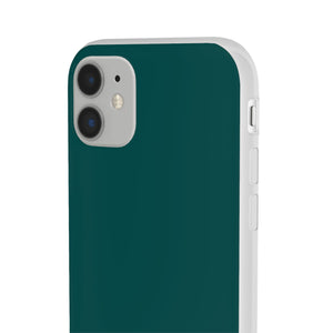 Deep Jungle Green | Handyhülle für iPhone (Flexible Hülle) 