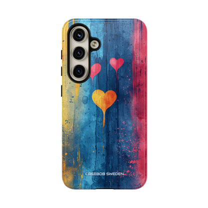 Hearts Watercolor Art - Tough Samsung S24 Phone Case