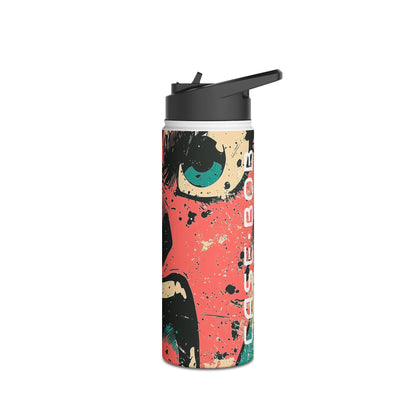 Shouting Face Burst - Stainless Steel Water Bottle
