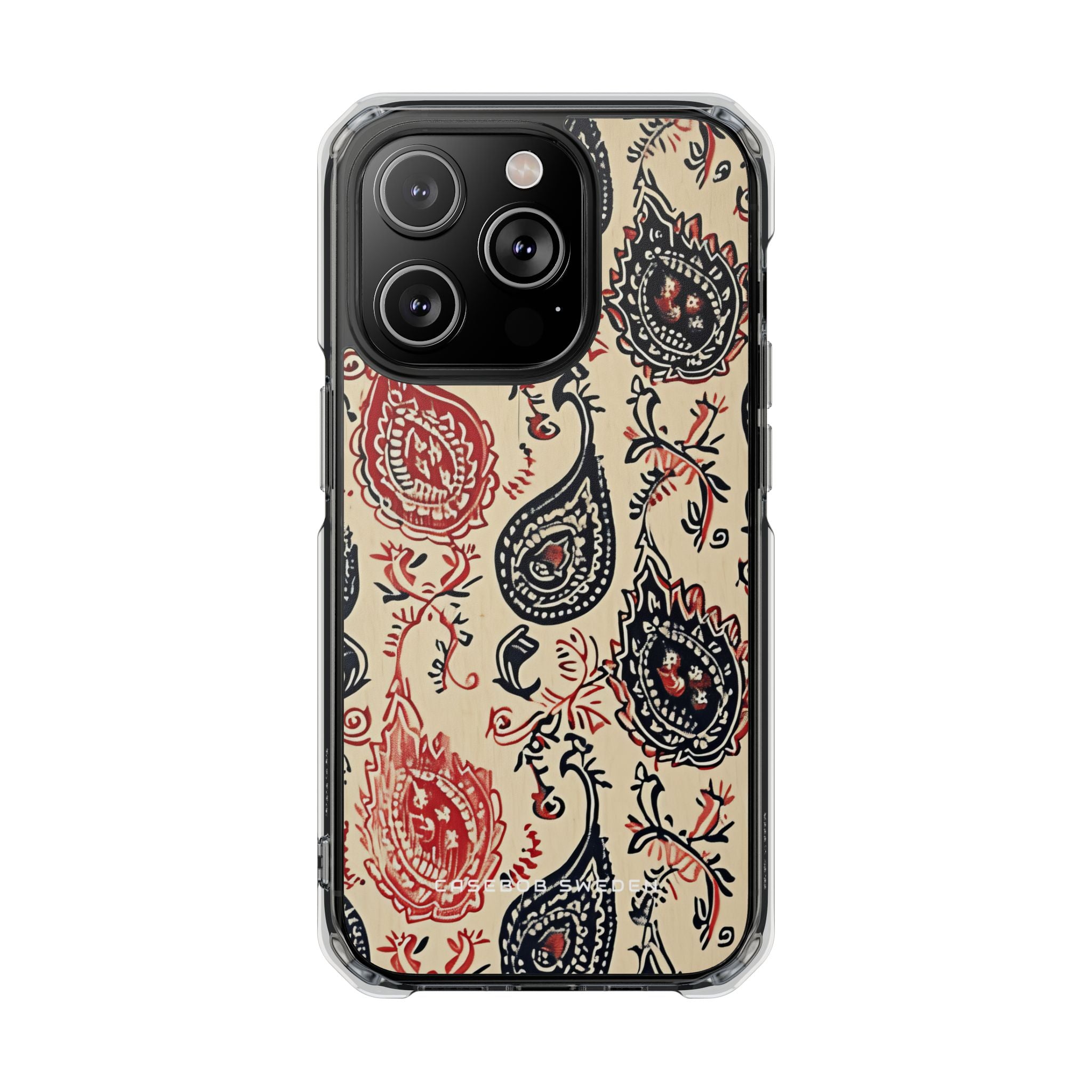 Vintage Paisley Elegance iPhone 14 - Clear Impact Phone Case