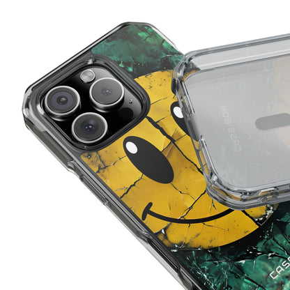 Cracked Smiley iPhone 16 Pro Case - Impact