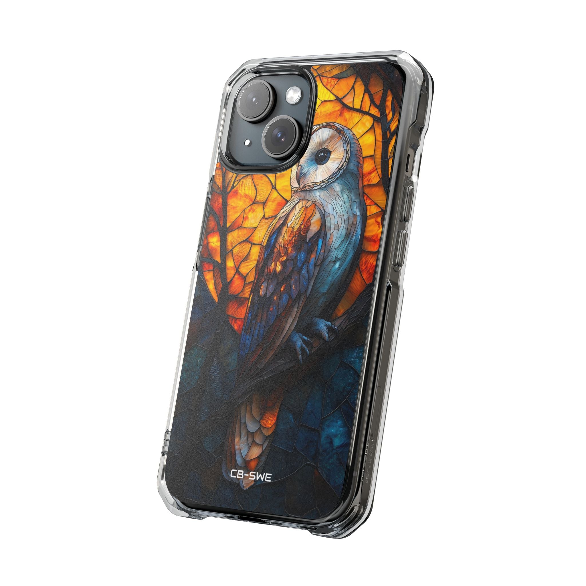 Owl Gazes Moonlight iPhone Case - Impact