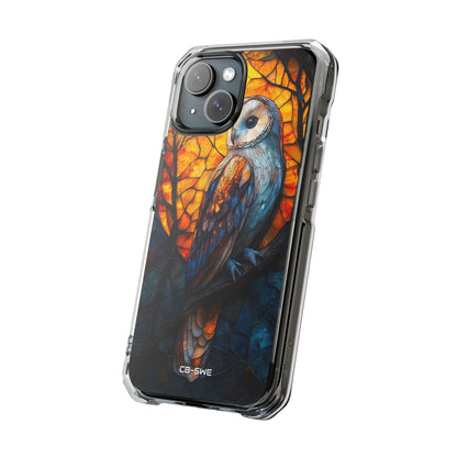 Owl Gazes Moonlight iPhone Case - Impact