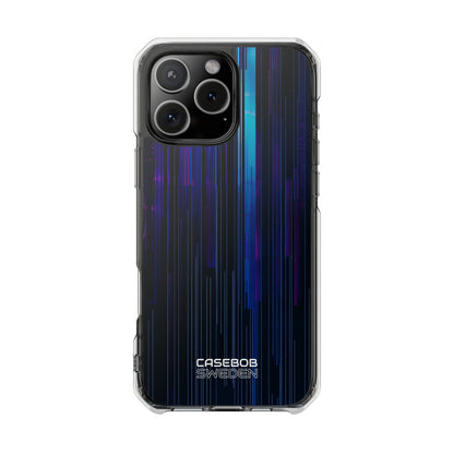 Neon Glitch Stripes iPhone 16 - Impact Clear+