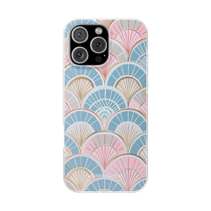 Art Deco Pastel Fan Pattern - Flexi iPhone 16 Phone Case