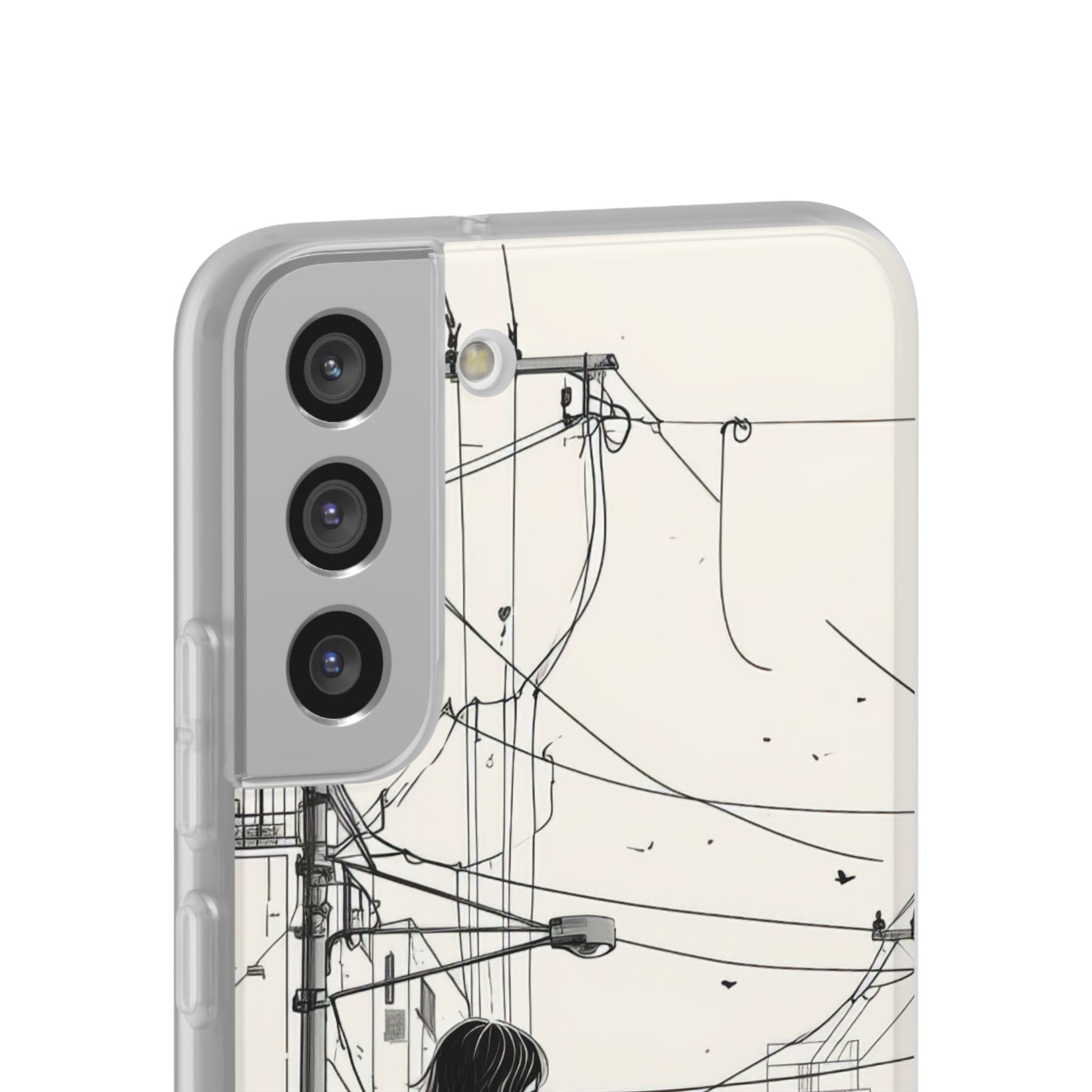 Urban Solitude Sketch | Flexible Phone Case for Samsung Galaxy