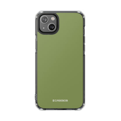 Moss Green - Clear Impact Case for iPhone