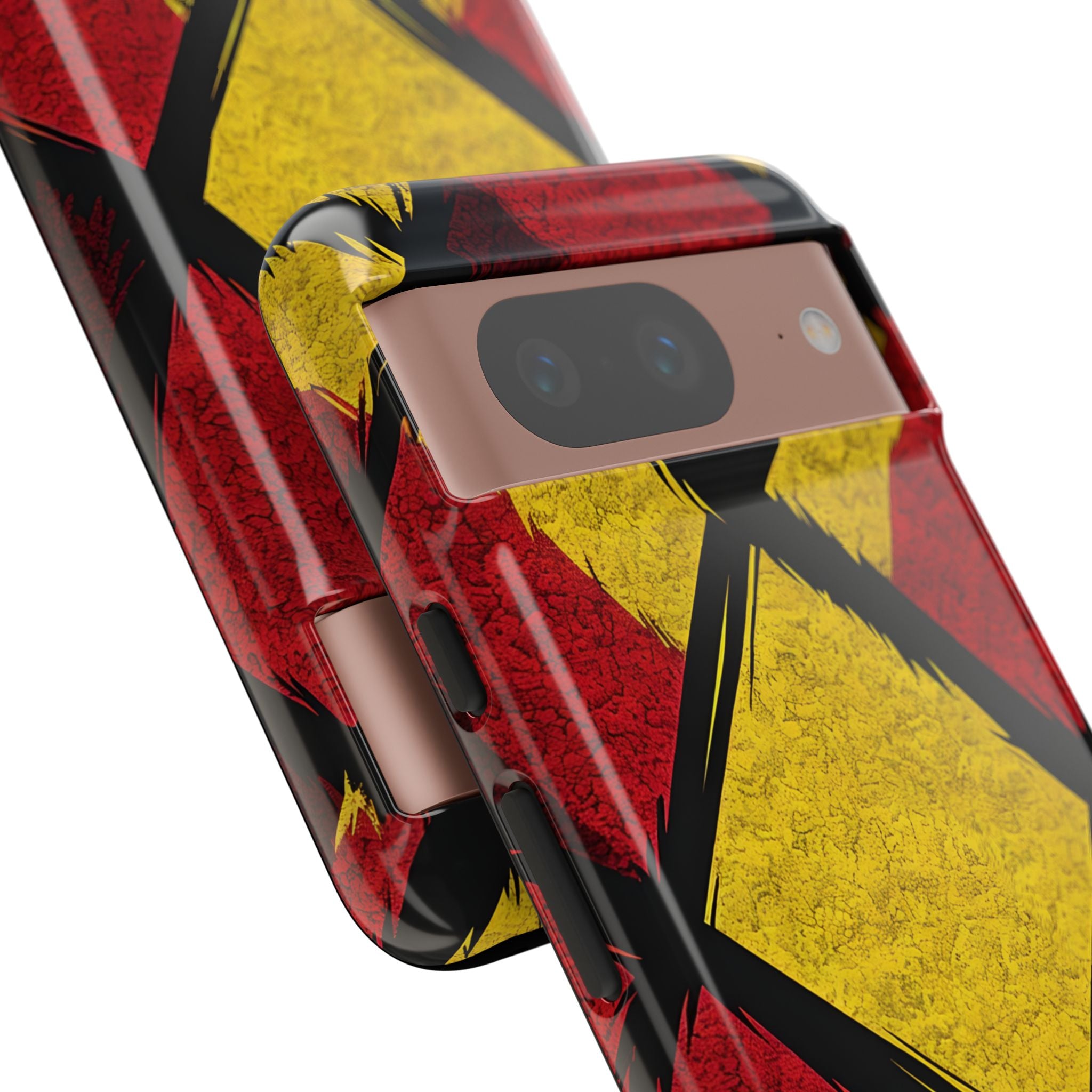 Cracked Diamond Grid Google Pixel 8 Case- Tough