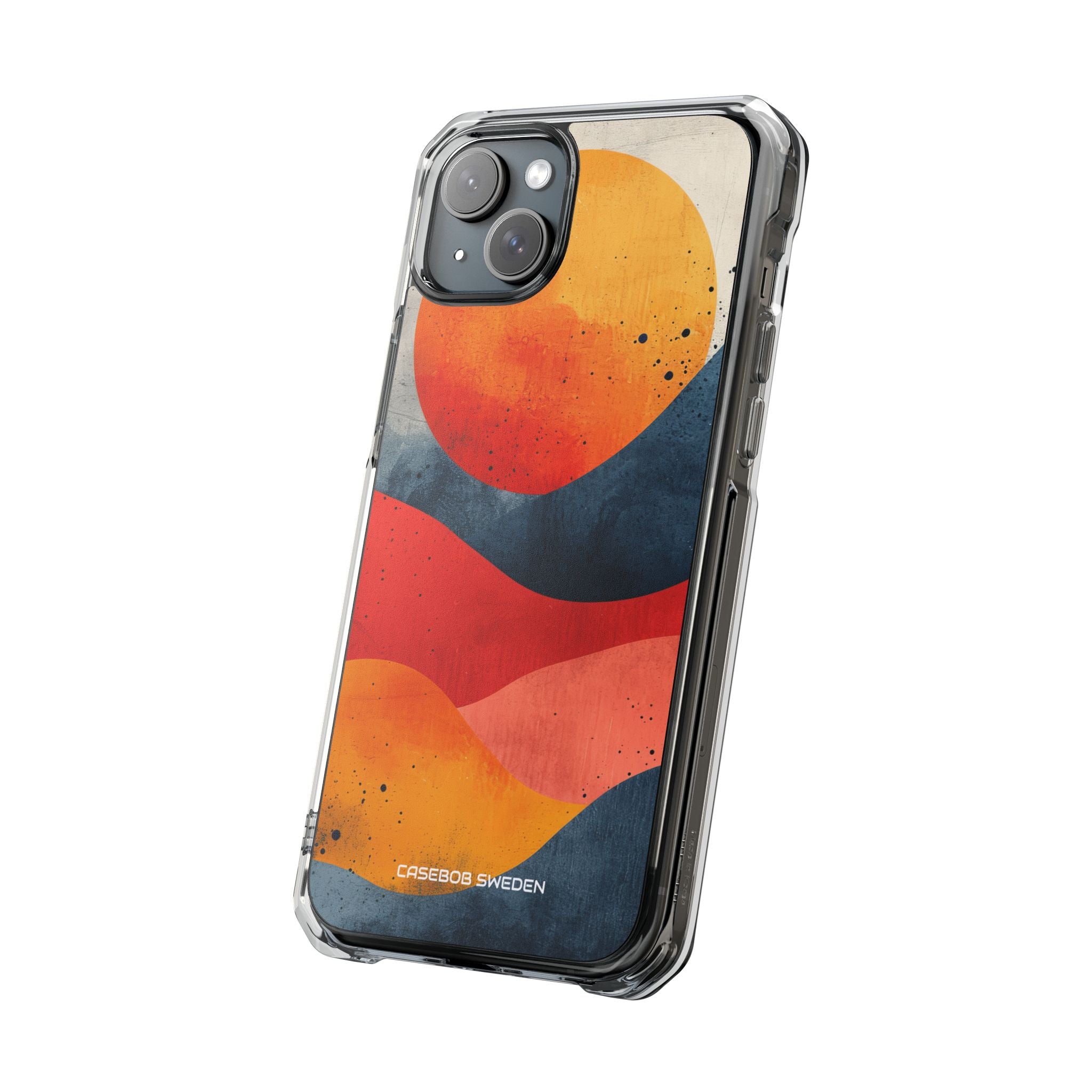 Sunburst Waves - Clear Impact iPhone 15 Phone Case