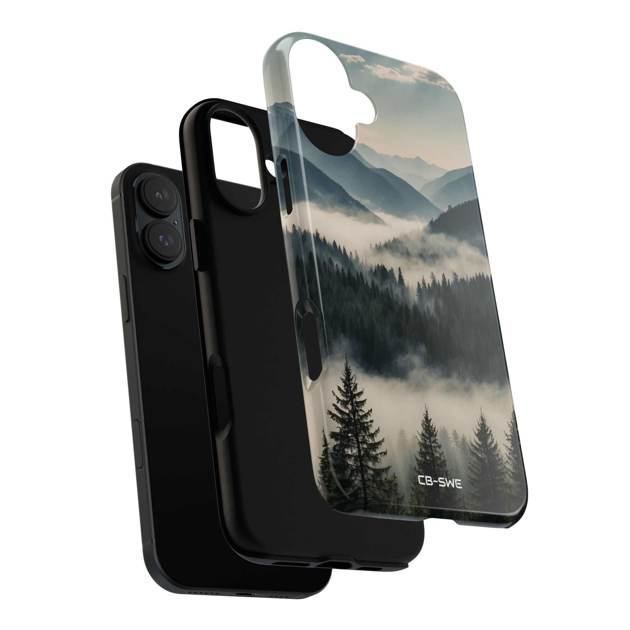 Misty Forest Embrace - iPhone Case