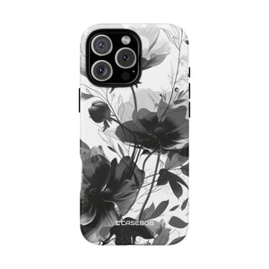 Elegant Monochrome Botanical Elegance - for iPhone 16