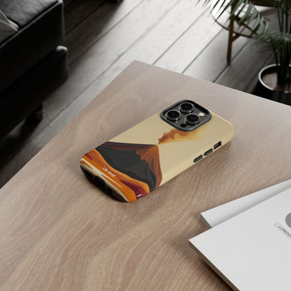 Volcano Erupts Brightly - iPhone Case