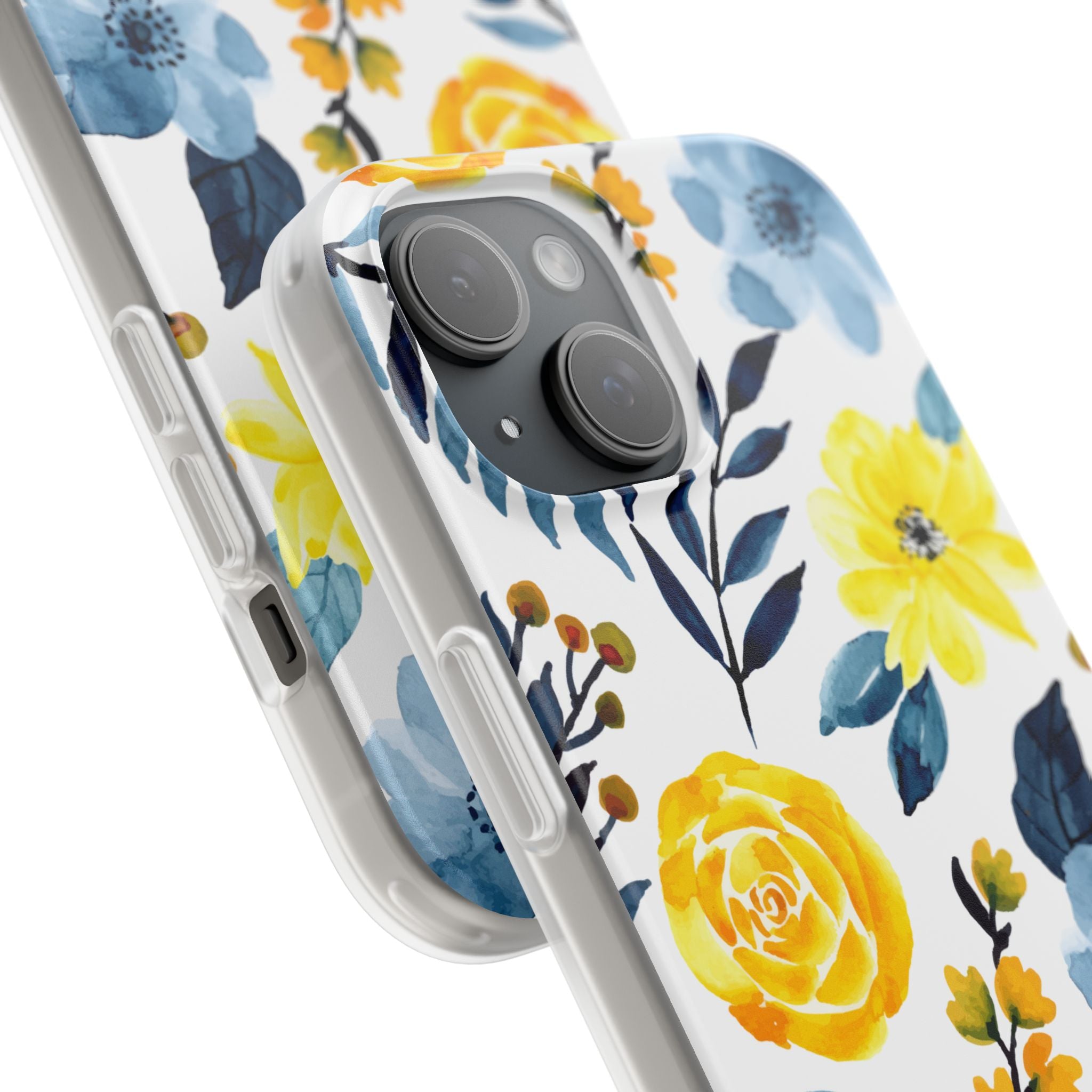Golden Bloom iPhone 15 Case - Soft