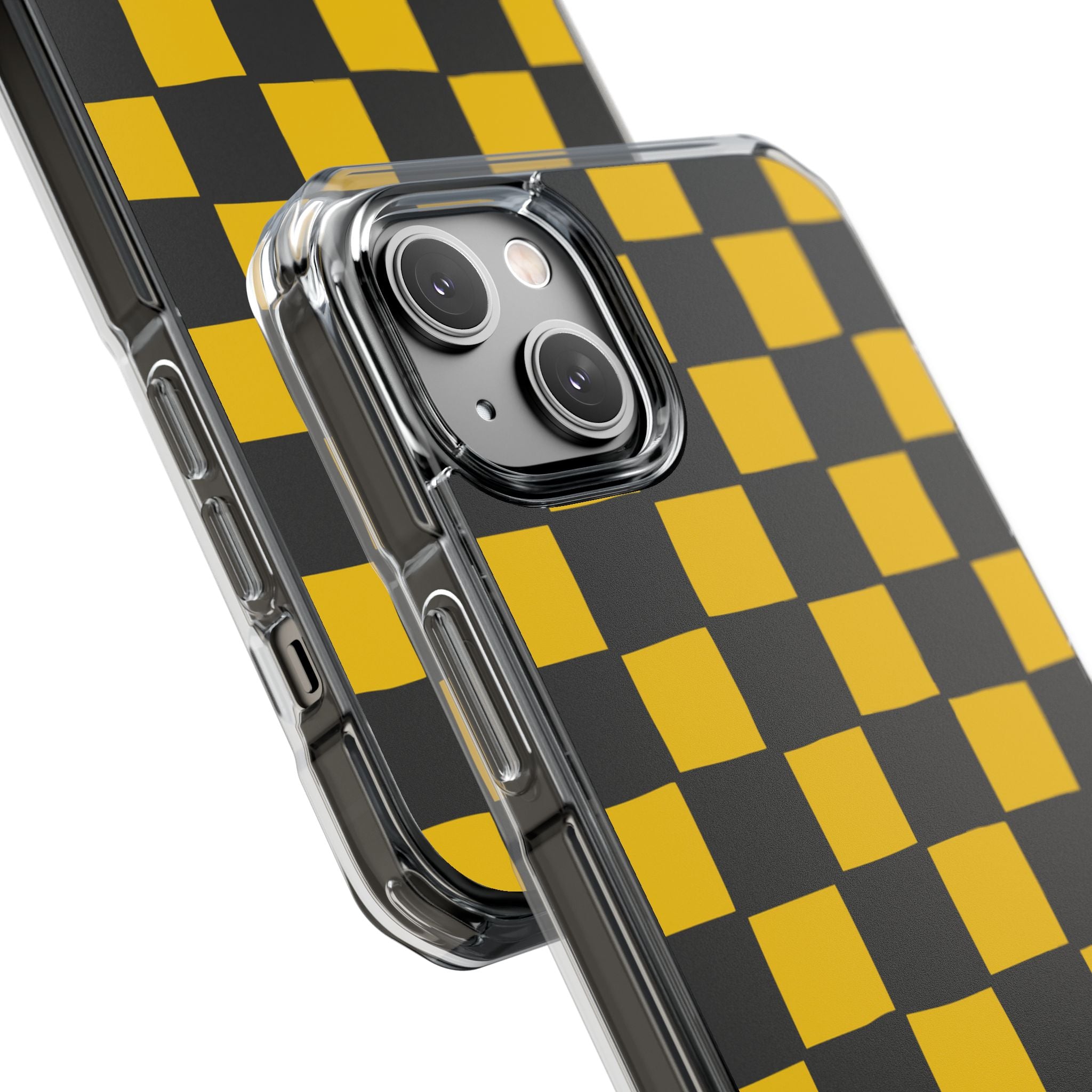 Yellow Squares Dance iPhone Case - Impact