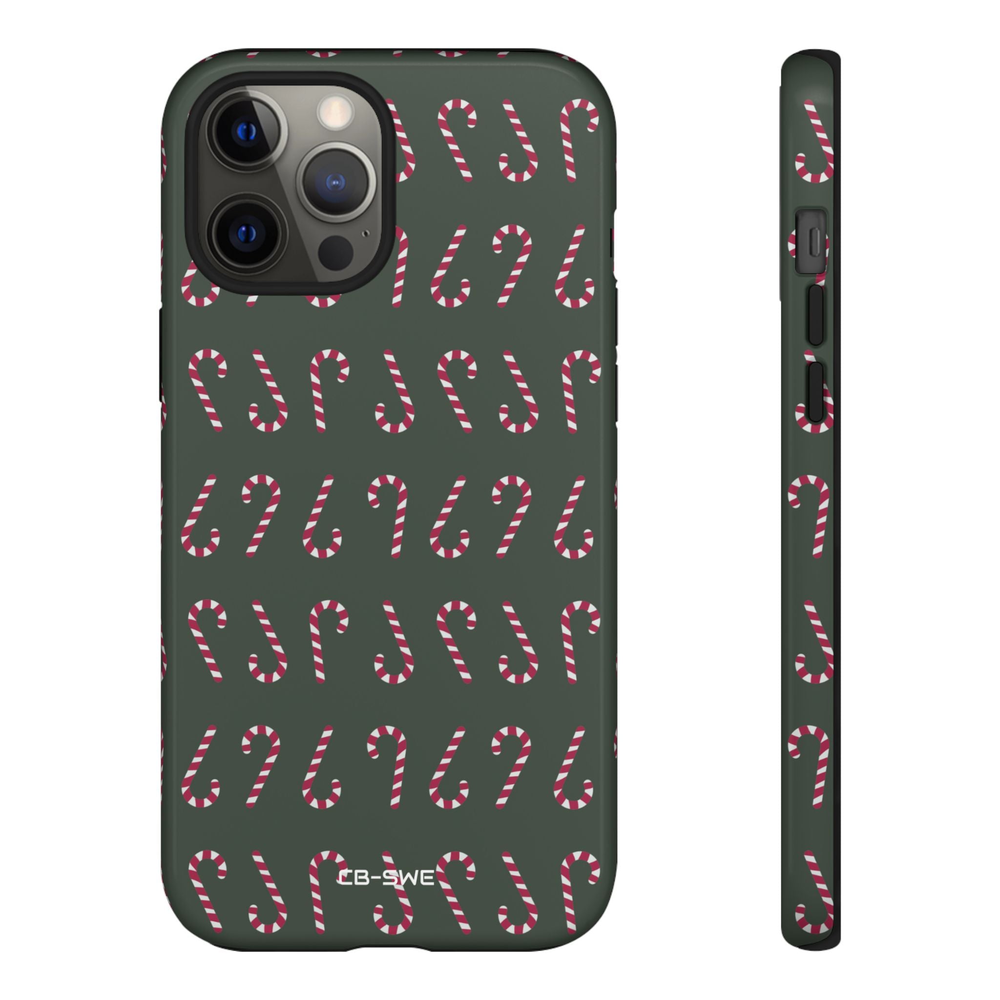 Candy Canes Aligned - iPhone Case