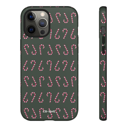 Candy Canes Aligned - iPhone Case