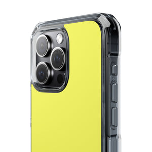 Laser Lemon | Handyhülle für iPhone (Clear Impact Case - Magnetisch) 