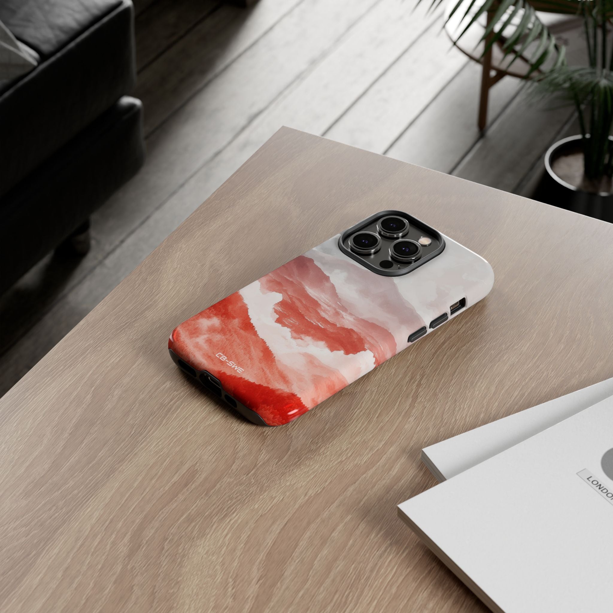 Mountain Flames Rise - iPhone Case