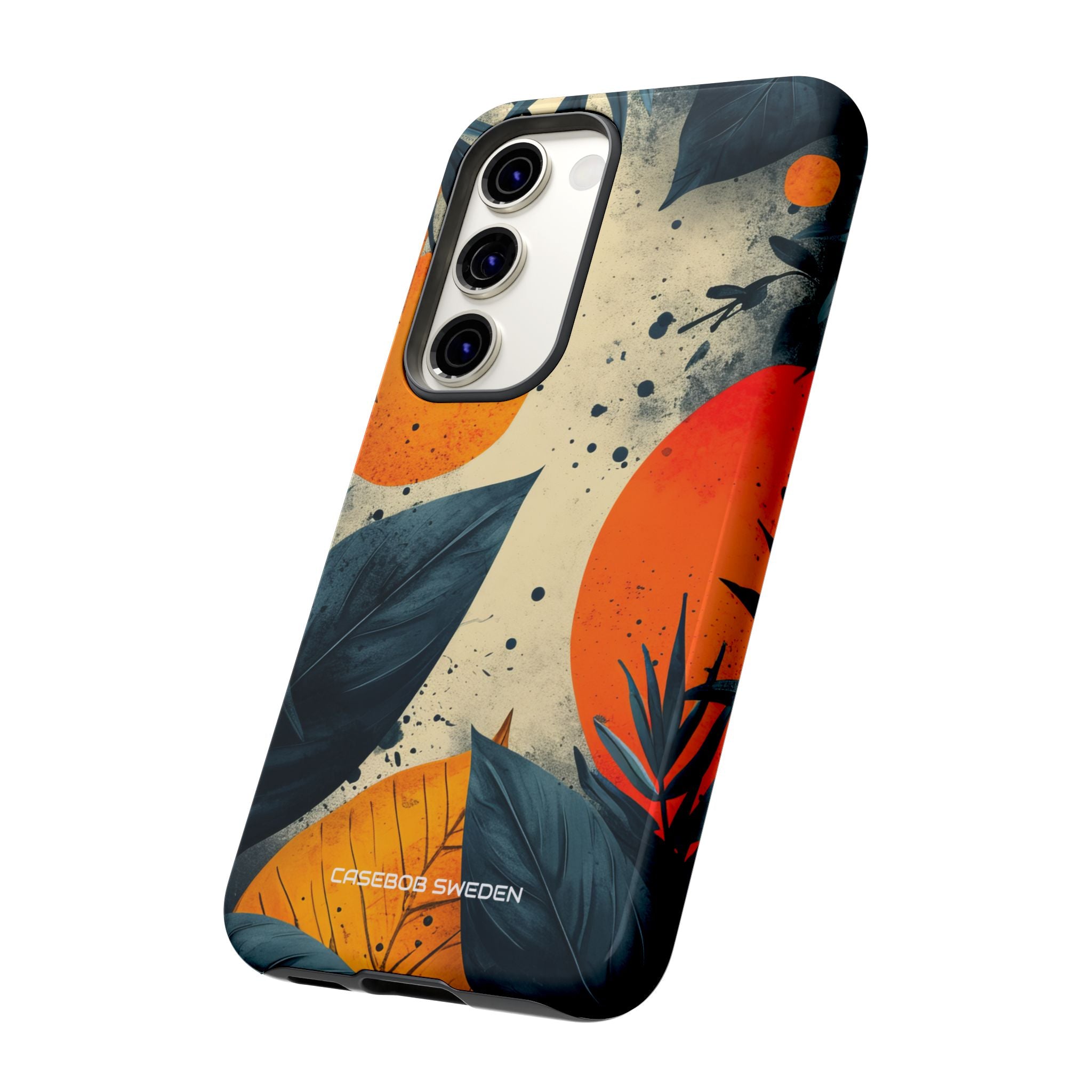 Tropical Blue Leaves - Tough Samsung S23 Phone Case