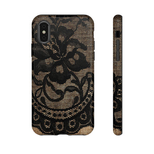 Broomrose Gothic Flower - Protective Phone Case