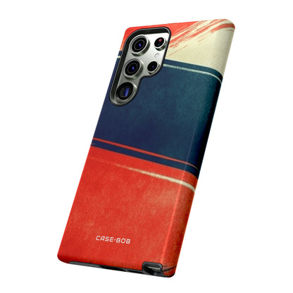 Blue Diagonal Motion Samsung S23 Ultra Case - Tough