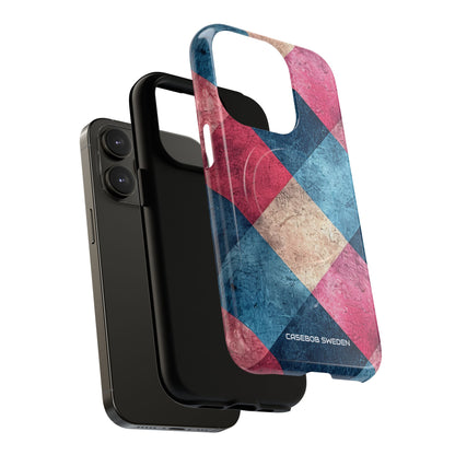 Bold Geometric Squares - Tough + MagSafe® iPhone 14 Phone Case