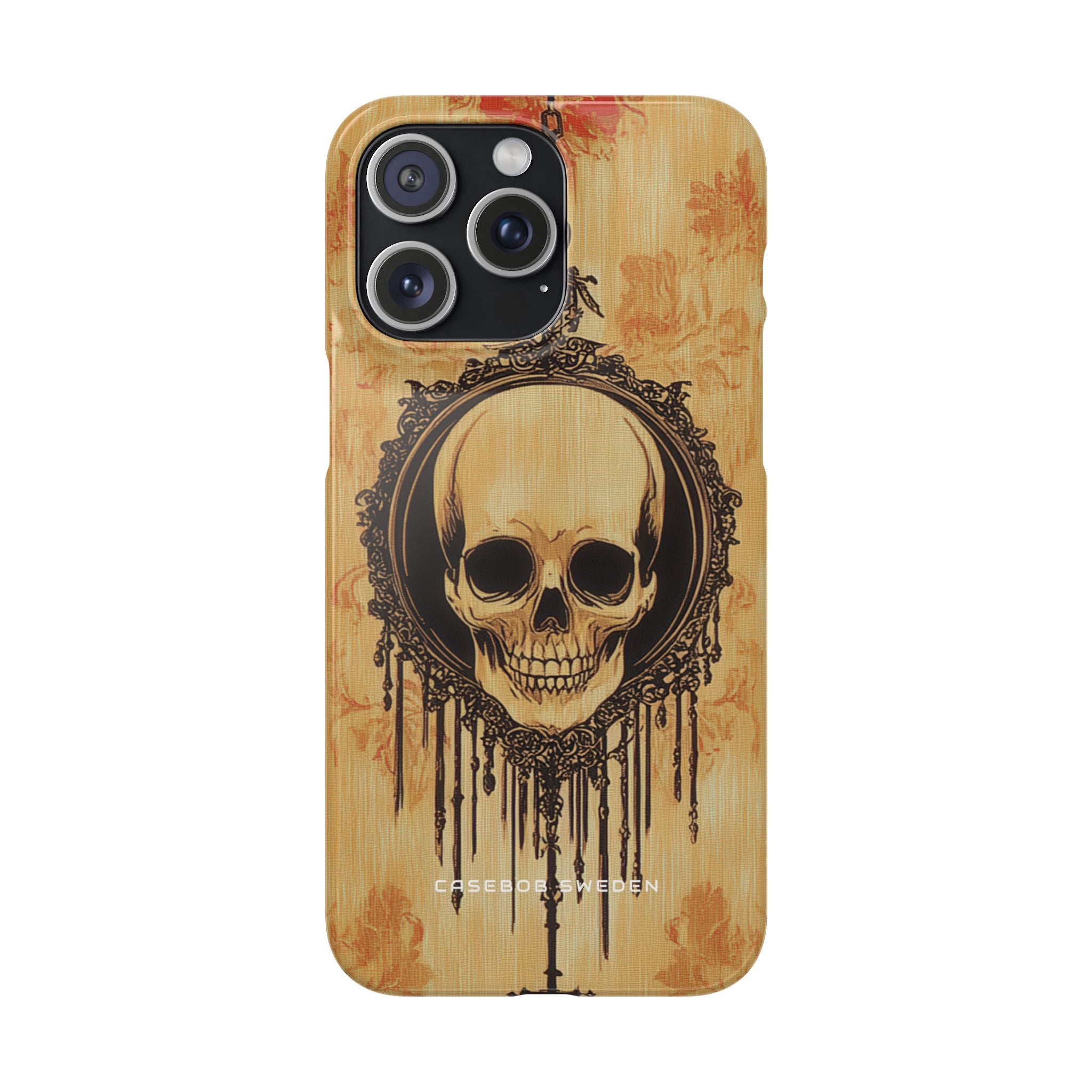 Gothic Skull Elegance iPhone 15 - Slim Phone Case