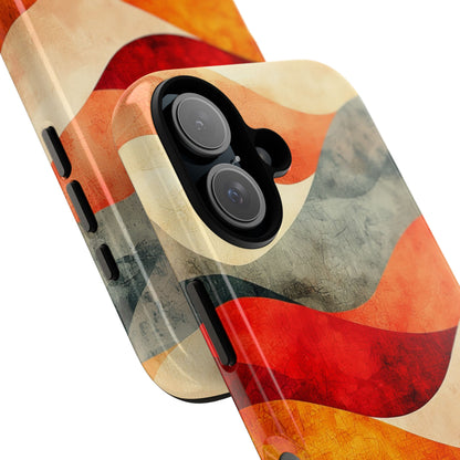 Cracked Wave Sunset iPhone 16 Pro Case - Tough
