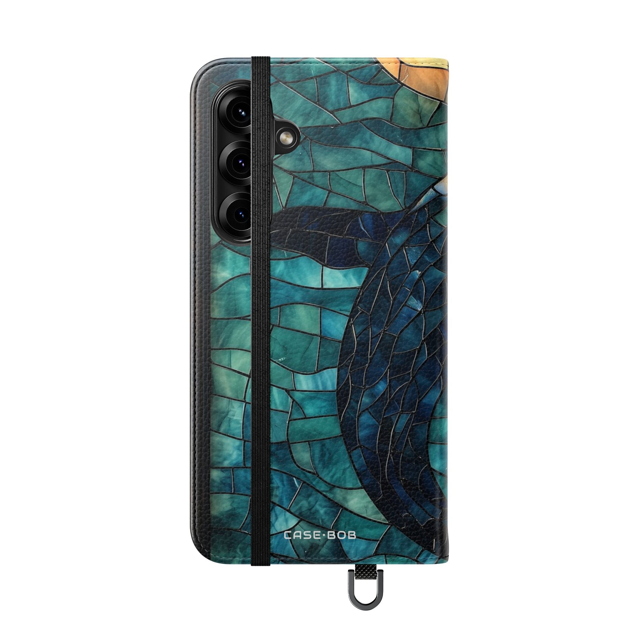 Blue Whale Mosaic - Samsung S25+ Case - Wallet