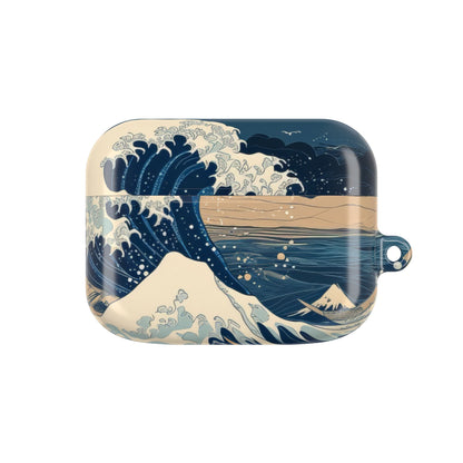 Cresting Navy Wave - AirPods Case