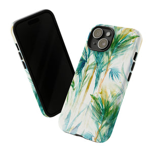 Watercolor Tropical Trees - Protective Phone Case