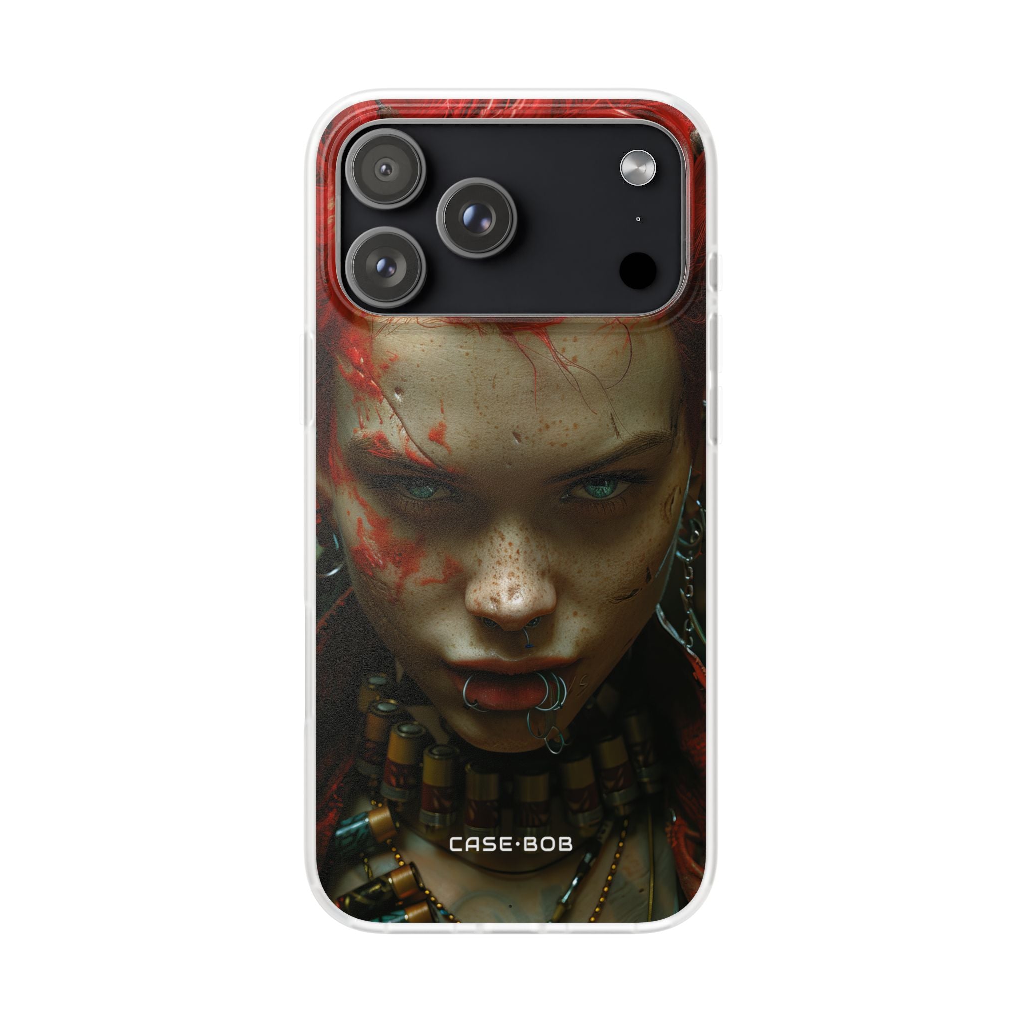 Red Spike Gaze iPhone 17 Pro MaxCase - Soft