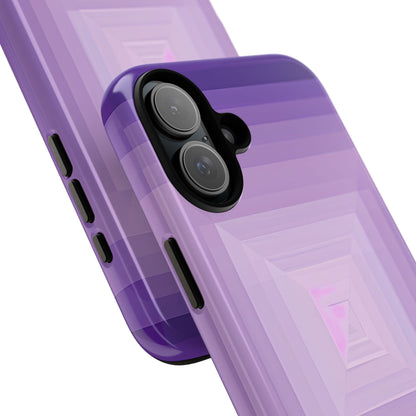 Purple Geometry Vortex iPhone 16 - Tough