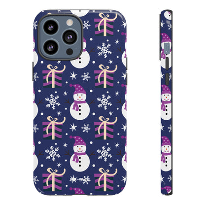Snowmen Gift Giving - iPhone Case