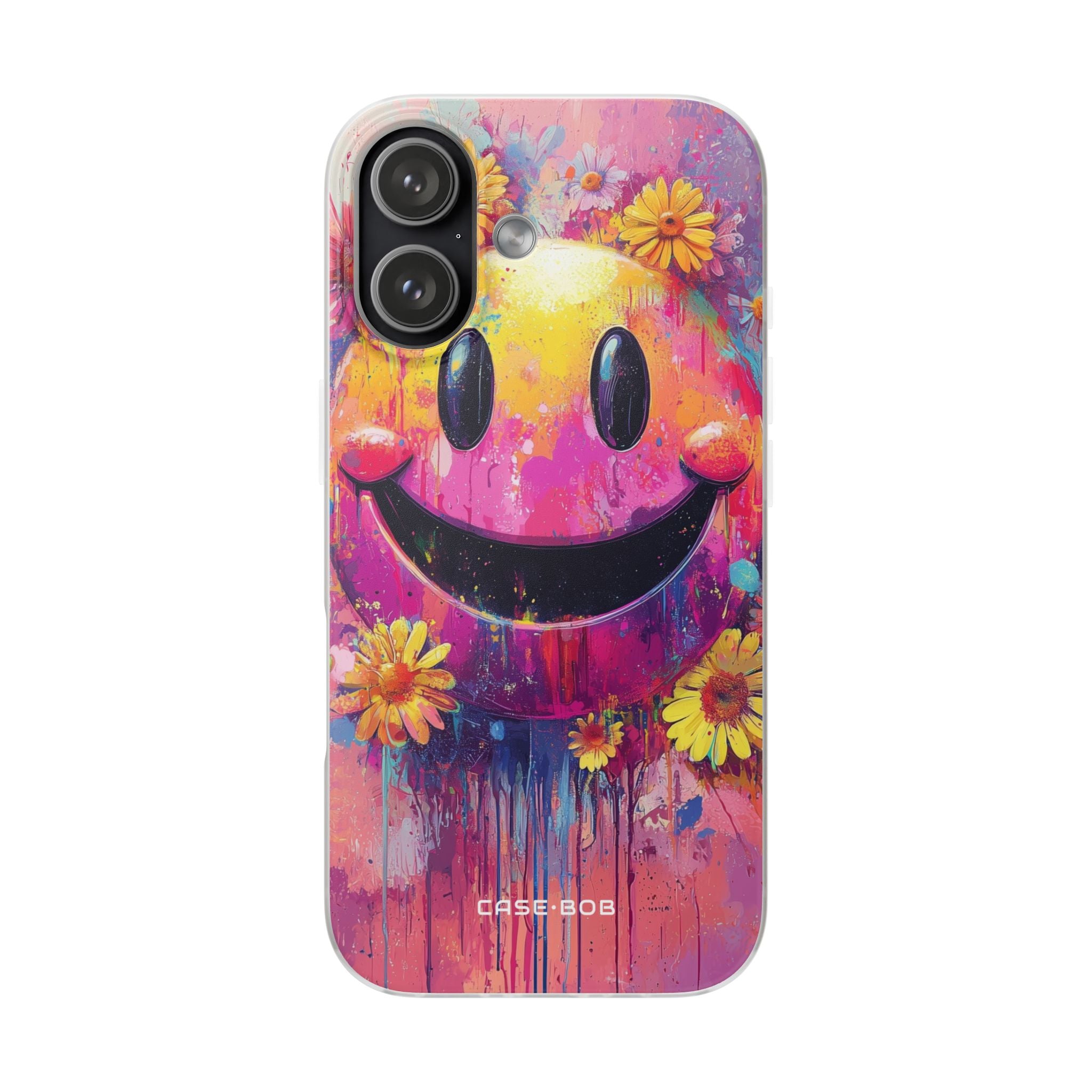 Smiley Bloom iPhone 17 Case - Soft