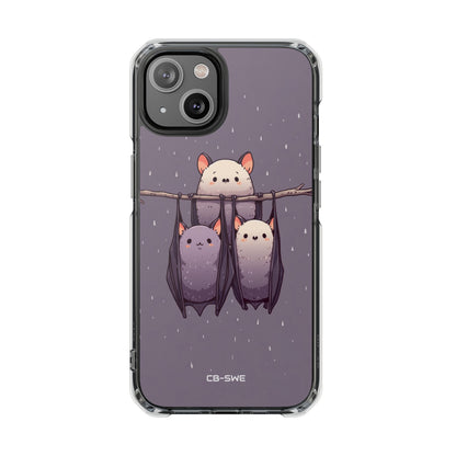 Bats Hang Playfully iPhone Case - Impact