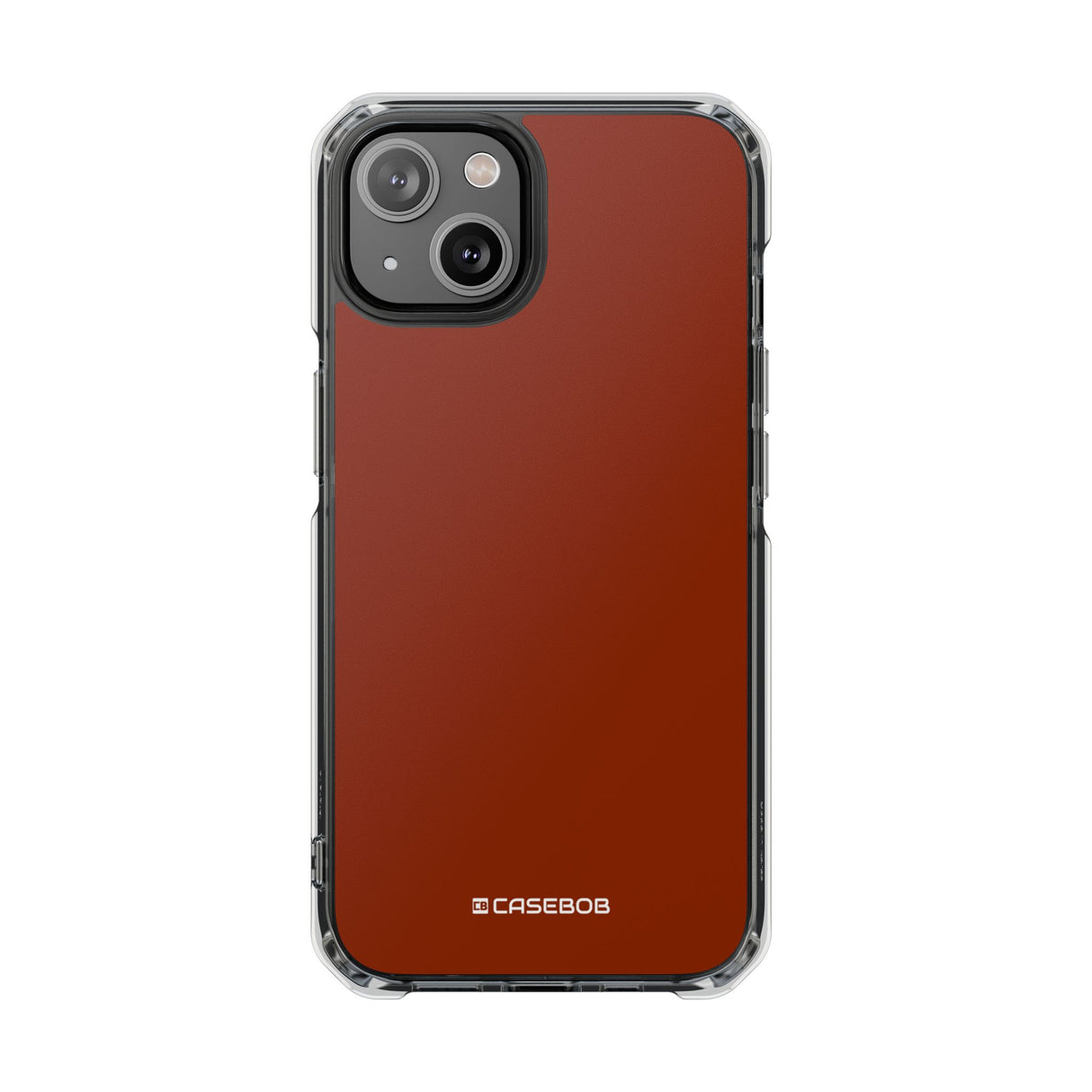 Orange Red | Phone Case for iPhone (Clear Impact Case - Magnetic)